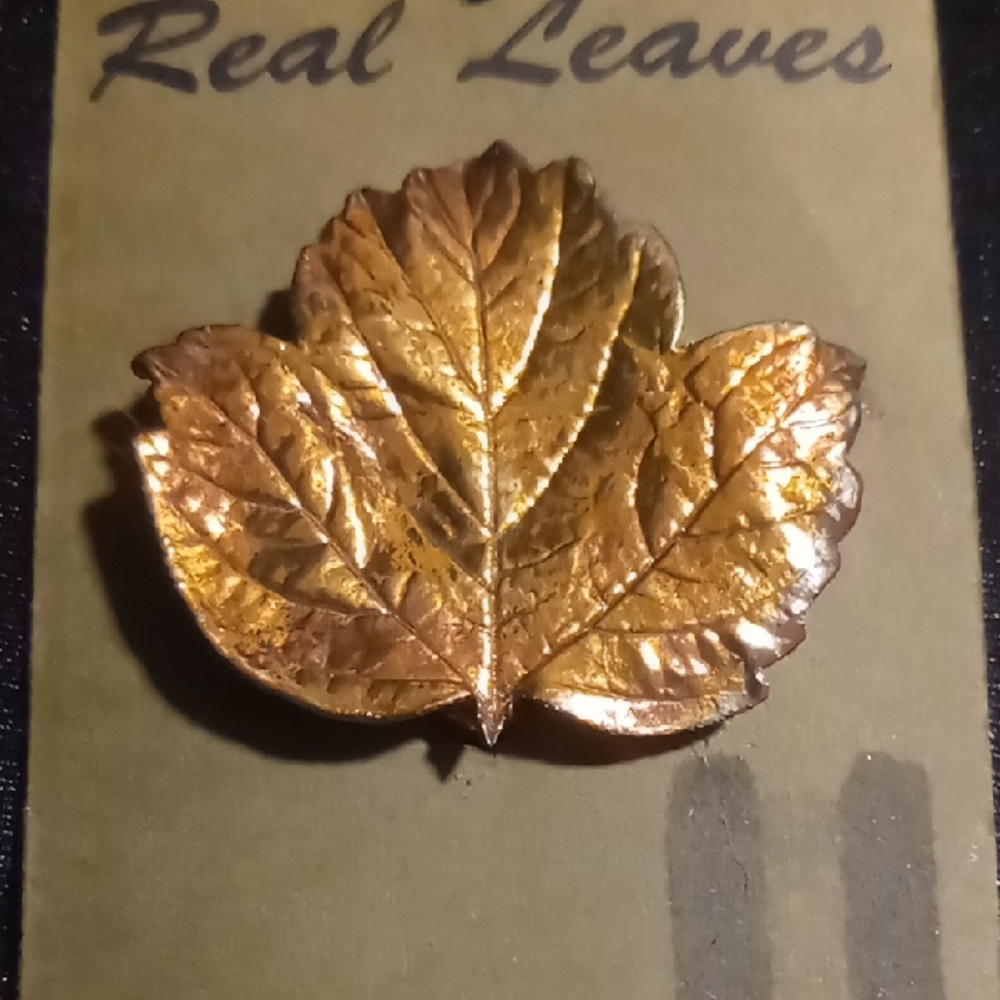 Gold Leaf Brooch